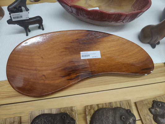 Tarjotin, maga puu, käsitehty vaalea