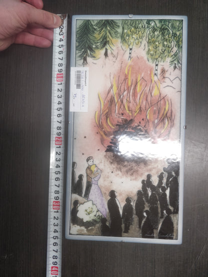 Heljä Liukko-Sundström: ”Kokko” – Arabia-seinälaatta