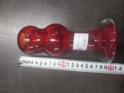 Riihimäen Lasi: Puisto-maljakko, punainen